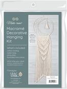 Moon Dreamcatcher - Solid Oak Macrame Hanging Kit