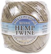 Natural - Hemptique Hemp Twine Ball 20lb 400'