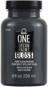 Classic Black - FolkArt ONE Decor Gloss Paint 8oz