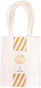 White - American Crafts Fancy That Mini Gift Bags 3.875"X5" 5/Pkg