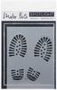 Army Footprints - Maker Forte Layered Stencils 6"X6"