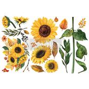 Sunflower Afternoon - Prima Marketing Re-Design Decor Transfers 6"X12" 3/Sheets