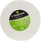 White .5"X108' - iCraft 3D Foam Tape Jumbo Roll