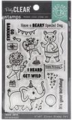 Party Animals - Hero Arts Clear Stamps 4"X6"