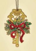 Winter Key (14 Count) - Mill Hill Counted Cross Stitch Ornament Kit 3"X5"