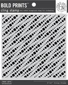 String Dots Bold Prints - Hero Arts Background Cling Stamp 6"X6"