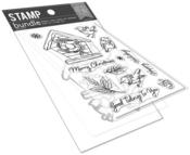 Graphic Lines Holiday - Hero Arts Clear Stamp & Die Combo