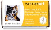 Calico Cat - Wonderart Latch Hook Kit 12"X12"