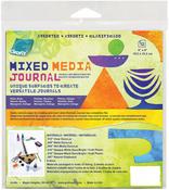12 Sheets - Grafix Assorted Mixed Media Journal W/Discs 6"X6"