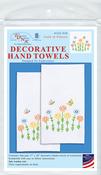 Field of Flowers - Jack Dempsey Stamped Decorative Hand Towel Pair 17"X28"
