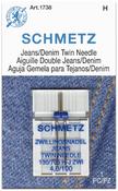 Size 4.0/100 1/Pkg - Schmetz Denim Twin Machine Needles