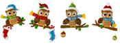 Christmas Owls - Bucilla Felt Ornaments Applique Kit Set Of 4