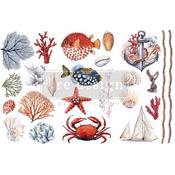 Amazing Sea Life - Prima Marketing Re-Design Decor Transfers 6"X12" 3/Sheets