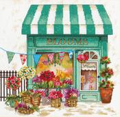 Blooms Flower Shop (14 Count) - Dimensions Counted Cross Stitch Kit 12"X12"