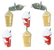 Iced Coffee - Eyelet Outlet Shape Brads 12/Pkg