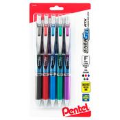 Assorted Colors - Pentel EnerGel RTX Retractable Liquid Gel Pen 0.5mm 5/Pkg