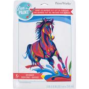 Colorful Horse - Paint Works Paint By Number Kit 8"x10"