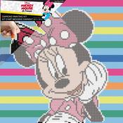 Disney -  Minnie Stripes - Camelot Dotz Diamond Art Box Kit 11"X11"