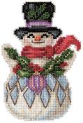 Snowman With Holly (14 Count) - Mill Hill/Jim Shore Counted Cross Stitch Kit 3.5"x5"