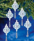 Winter's Elegance Snwoflake Makes 6 - The Beadery Holiday Beaded Ornament Kit