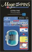 Blue 100/Pkg - Taylor Seville Magic Pins - Flat Head Extra Fine