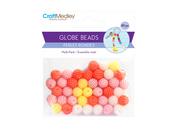Pastel - Multicraft Plastic Globe Beads 20g