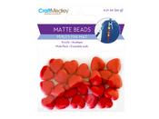 Heart Red - Multicraft Plastic Beads 20g