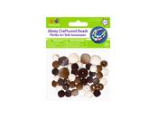 Macrame - Multicrafts Gloss Wood Beads 42/Pkg