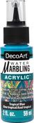 Tropical Blue - DecoArt Water Marbling Paint 2oz