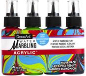 Modern Brights - DecoArt Water Marbling Value Pack 2oz 4/Pkg