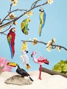Tropical Birds - Bucilla Felt Ornaments Applique Kit Set Of 6