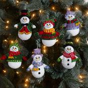 Snow Much Fun - Bucilla Felt Ornaments Applique Kit Set Of 6