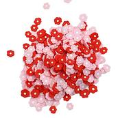 Valentine Flowers - Buttons Galore Sprinkletz Embellishments 12g