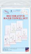 Holiday Gnomes - Jack Dempsey Stamped Decorative Hand Towels 15"X30" 7/Pkg