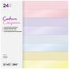Pastels - Crafter's Companion Mixed Cardstock Pad 12"X12" 24/Pkg