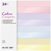 Pastels - Crafter's Companion Mixed Cardstock Pad 12"X12" 24/Pkg