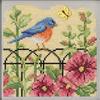 Spring Bluebird (14 Count) - Mill Hill Buttons & Beads Counted Cross Stitch Kit 5"X5"