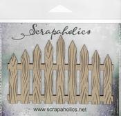Picket Fence, 5"X3" - Scrapaholics Laser Cut Chipboard 2mm Thick