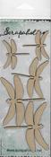 Dragonflies 2, 5/Pkg, 1.5" To 2.5" - Scrapaholics Laser Cut Chipboard 2mm Thick