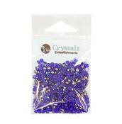 Blueberry - Buttons Galore Crystalz Clear Flat Back Gems