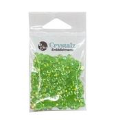 Lime - Buttons Galore Crystalz Clear Flat Back Gems
