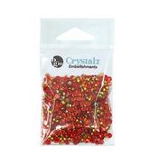 Cherry - Buttons Galore Crystalz Clear Flat Back Gems