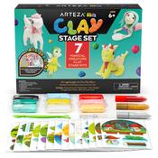 Magic Creatures, 74 Pieces Kids Small Stage Clay Kit - Arteza