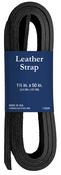 Black - Realeather Leather Strap 1.5"X50"