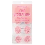 Pink Peonies, 8 Pieces - Sweetshop Icing Decoration