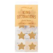 Gold Stars, 8 Pieces - Sweetshop Icing Decoration