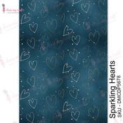 Sparkling Hearts - Dress My Craft Transfer Me Sheet A4