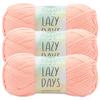 Peachy Pink - Lion Brand Let's Get Cozy: Lazy Days Yarn