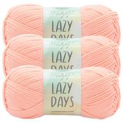 Peachy Pink - Lion Brand Let's Get Cozy: Lazy Days Yarn