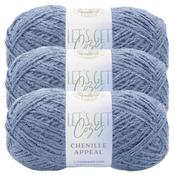 Blue Granite - Lion Brand Let's Get Cozy: Chenille Appeal Yarn